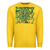 Lemon Lucky Clover Premium Sweatshirt - CowhideDigitalArt