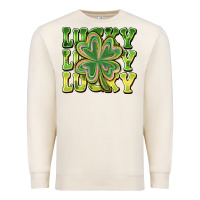 Sandshell Lucky Clover Premium Sweatshirt - CowhideDigitalArt