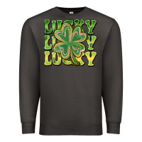 Smoke Lucky Clover Premium Sweatshirt - CowhideDigitalArt