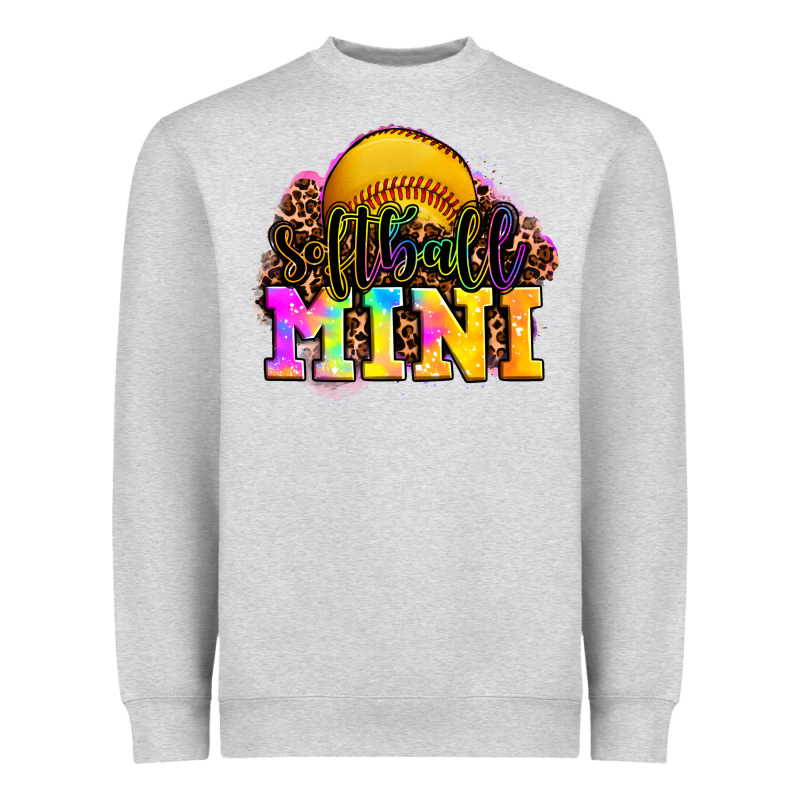 Softball Mini Heavyweight Sweatshirt by OliviaCreatesArt | Teevron