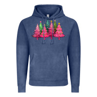 Vintage Denim christmas tress with lights Vintage Hoodie - texasbilliewilder