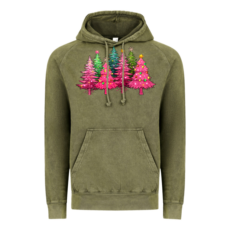 Christmas Tress With Lights Vintage Hoodie by texasbilliewilder | Teevron