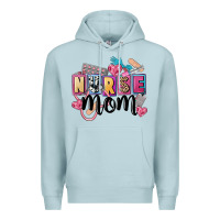 Blue Mist nurse mom Premium Hoodie - FaDigitalArtStudio
