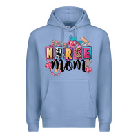 Colony Blue nurse mom Premium Hoodie - FaDigitalArtStudio