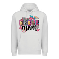 Dove Grey nurse mom Premium Hoodie - FaDigitalArtStudio