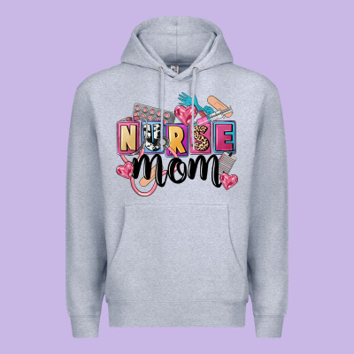 Nurse Mom Premium Hoodie Designed By Fadigitalartstudio