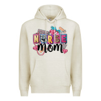Oatmeal Heather nurse mom Premium Hoodie - FaDigitalArtStudio