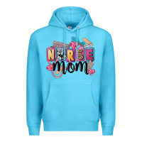 Ocean Blue nurse mom Premium Hoodie - FaDigitalArtStudio