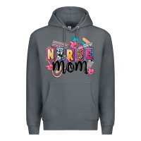 Rock nurse mom Premium Hoodie - FaDigitalArtStudio