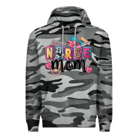 Slate Camo nurse mom Premium Hoodie - FaDigitalArtStudio