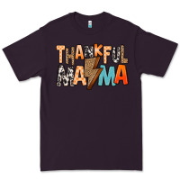 Plum Thankful Mama Premium Tee - MaliasSmallBusiness