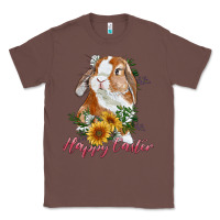 Chestnut happy easter with bunny and sunflowers Classic Tee - RanaPortraitStore