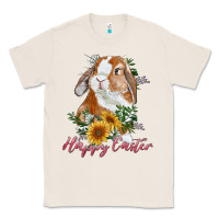 Natural happy easter with bunny and sunflowers Classic Tee - RanaPortraitStore