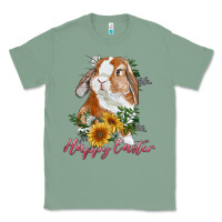 Sage happy easter with bunny and sunflowers Classic Tee - RanaPortraitStore