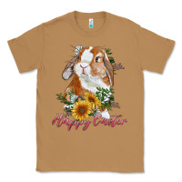Toasted Coconut happy easter with bunny and sunflowers Classic Tee - RanaPortraitStore