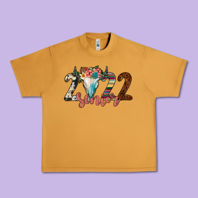 2022 Senior Bull Skull Urban Heavy Tee Designed By Jahusdesignshop