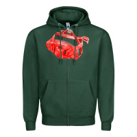 Sports Green Chin Guard Fa Element Zipper Hoodie - FaDigitalArtStudio