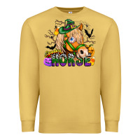 Antique Gold spooky horse Premium Sweatshirt - CowhideDigitalArt