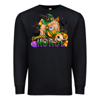 Black spooky horse Premium Sweatshirt - CowhideDigitalArt