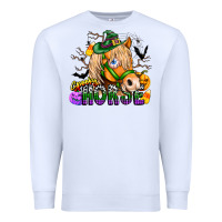 White spooky horse Premium Sweatshirt - CowhideDigitalArt