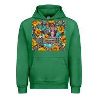 Emerald baby pigs with leopard cowhide and sunflowers Urban Hoodie - Artiststas