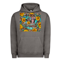 Pigment Tornado baby pigs with leopard cowhide and sunflowers Urban Hoodie - Artiststas