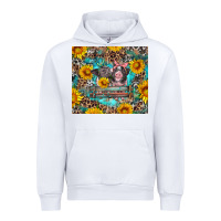 White baby pigs with leopard cowhide and sunflowers Urban Hoodie - Artiststas