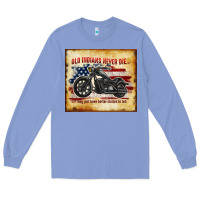 Colony Blue old indians never die Long Sleeve Tee - TumblerDesignByShophia