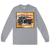 Heather Grey old indians never die Long Sleeve Tee - TumblerDesignByShophia