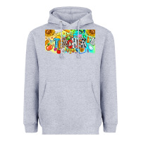 Heather Grey Best Teacher Ever Heavyweight Hoodie - CowhideDigitalArt