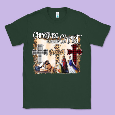Christmas Begins With Christ Classic Tee Designed By Bettercallsaul