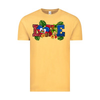 Vintage Mustard love haitian republic Vintage Tee - RanaPortraitStore