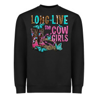 Black long live the cowgirls olivia Heavyweight Sweatshirt - OliviaCreatesArt
