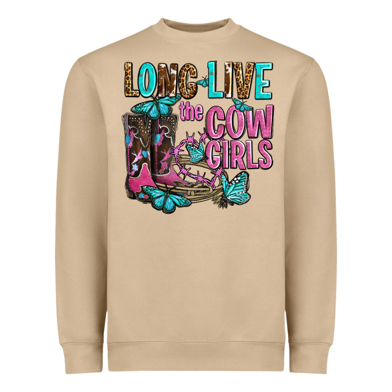 Long Live The Cowgirls Olivia Heavyweight Sweatshirt by OliviaCreatesArt | Teevron