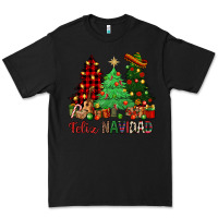Black Feliz Navidad Premium Tee - NancyCooperArtShop