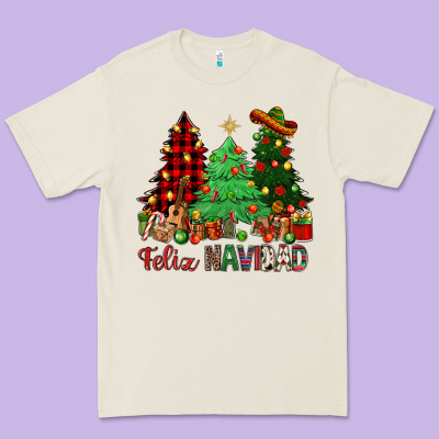Feliz Navidad Premium Tee Designed By Nancycooperartshop
