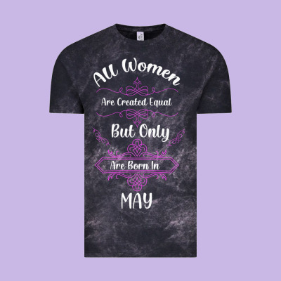 All Women Are Created Equal But Only The Smartest Are Born In May Vintage Tee Designed By Bettercallsaul