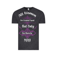 Vintage Black all women are created equal but only the smartest are born in may Vintage Tee - Bettercallsaul