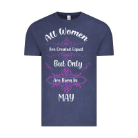 Vintage Denim all women are created equal but only the smartest are born in may Vintage Tee - Bettercallsaul