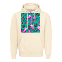 Sandshell valentines day champagne and strawberry Zipper Hoodie - BundleAndBundleShop