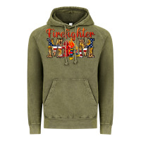 Vintage Olive Firefighter Mom Vintage Hoodie - texasbilliewilder