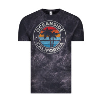 Cloud Black Oceanside California Ca Vintage Retro 70S Vintage Tee - lanVoArt