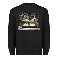 Black cowhide and hunter truck olivia Heavyweight Sweatshirt - OliviaCreatesArt