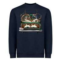 Navy cowhide and hunter truck olivia Heavyweight Sweatshirt - OliviaCreatesArt