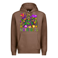 Chestnut Mardi Gras Rainbow Premium Hoodie - BundleAndBundleShop