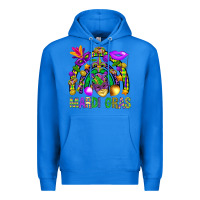 True Royal Mardi Gras Rainbow Premium Hoodie - BundleAndBundleShop