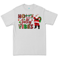 Holly Jolly Vibes Christmas With Santa Premium Tee | Teevron
