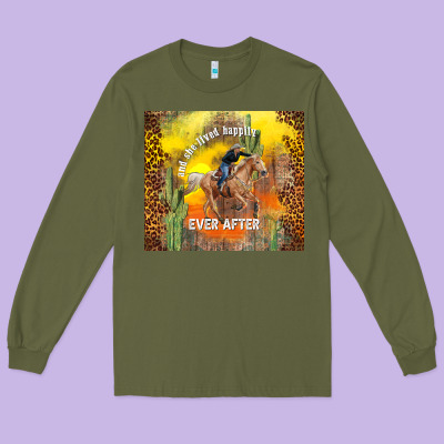 And She Lived Happily Ever After Long Sleeve Tee Designed By Tumblerdesignbyshophia