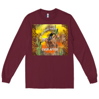 Burgundy and she lived happily ever after Long Sleeve Tee - TumblerDesignByShophia