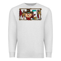 Oatmeal Heather noel snowman christmas Premium Sweatshirt - CowhideDigitalArt